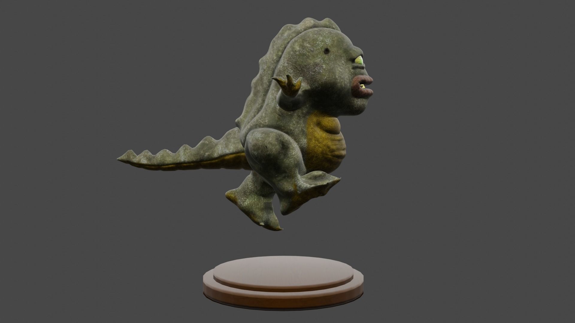 crocodile kid Free 3D model_3
