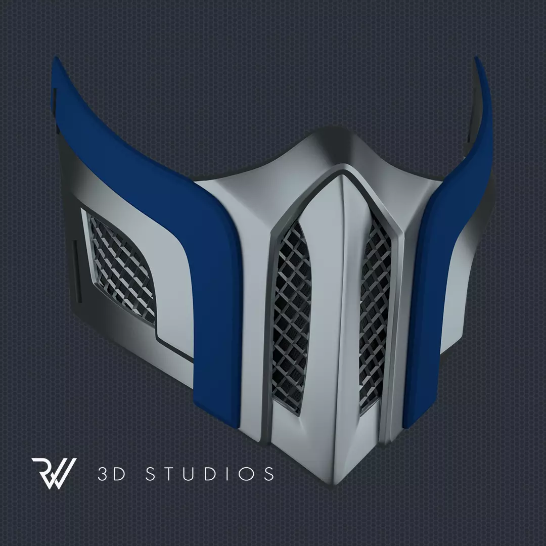 MK11 Sub-Zero Mask V16 - STL File 3D print model_0