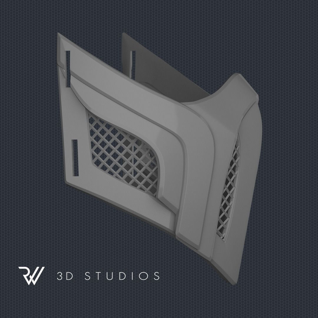 MK11 Sub-Zero Mask V16 - STL File 3D print model_5