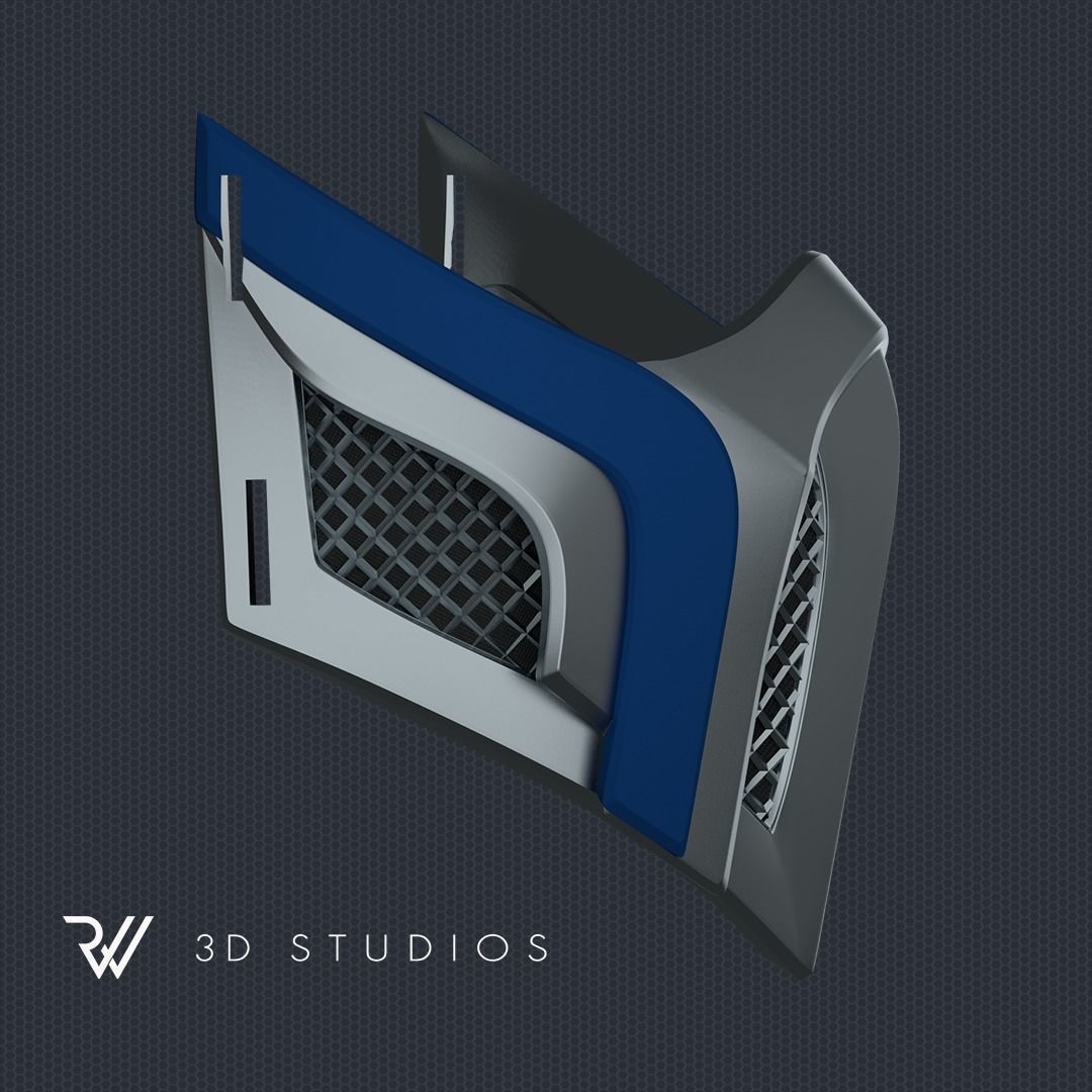 MK11 Sub-Zero Mask V16 - STL File 3D print model_2