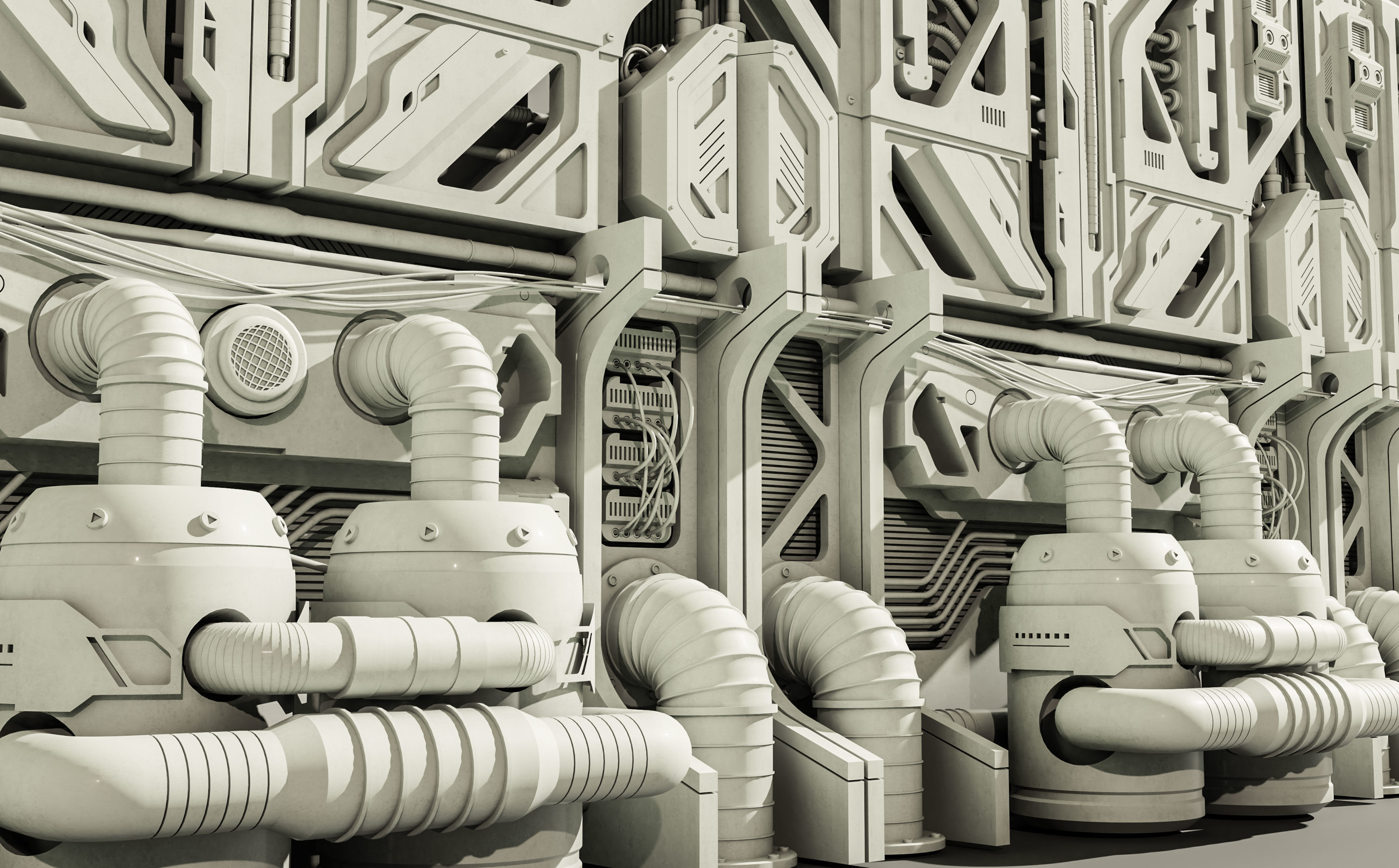 Sci-fi architecture panels Vol 01 3D model_8