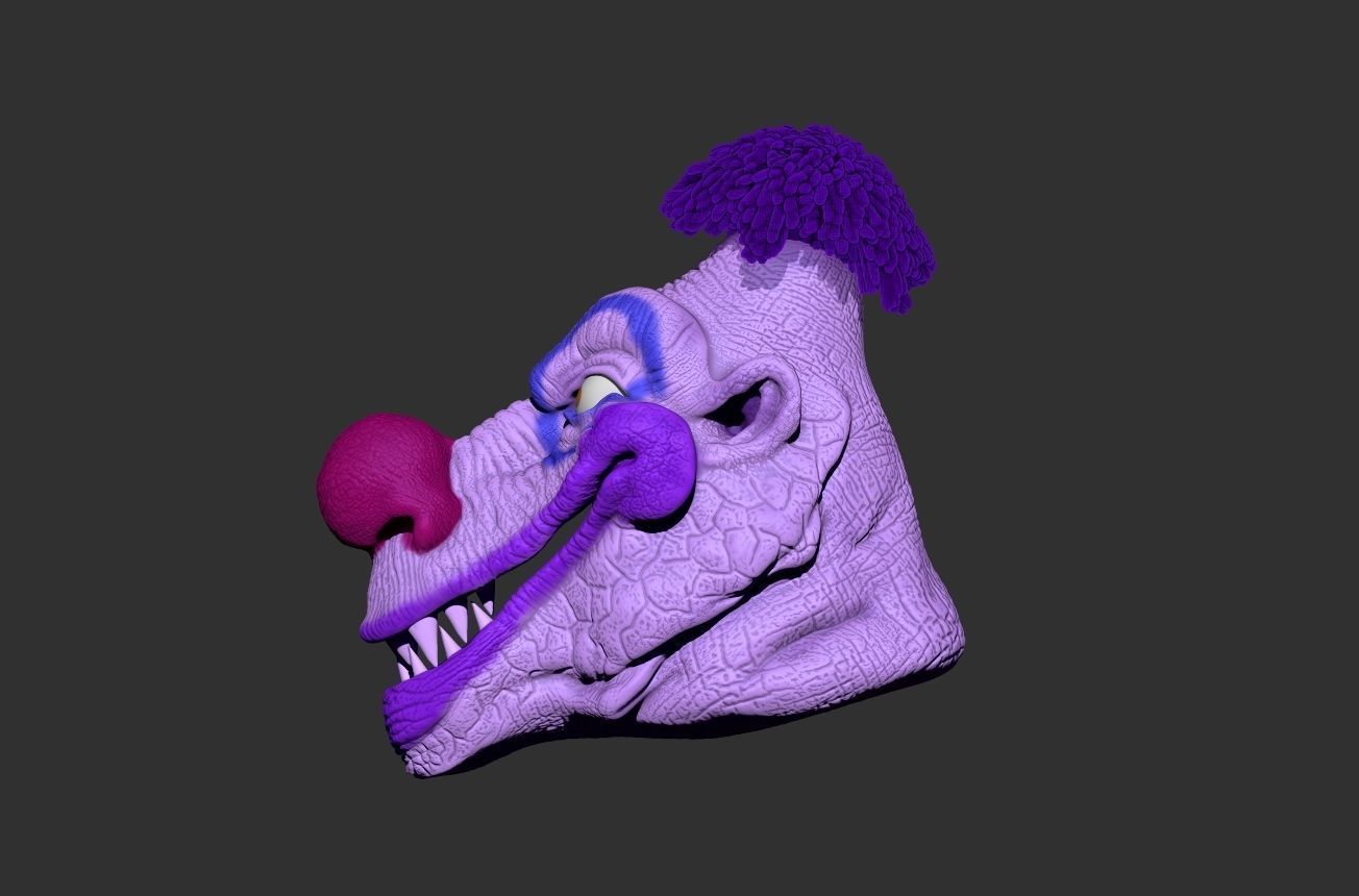 killer clown mask 3D print model_3