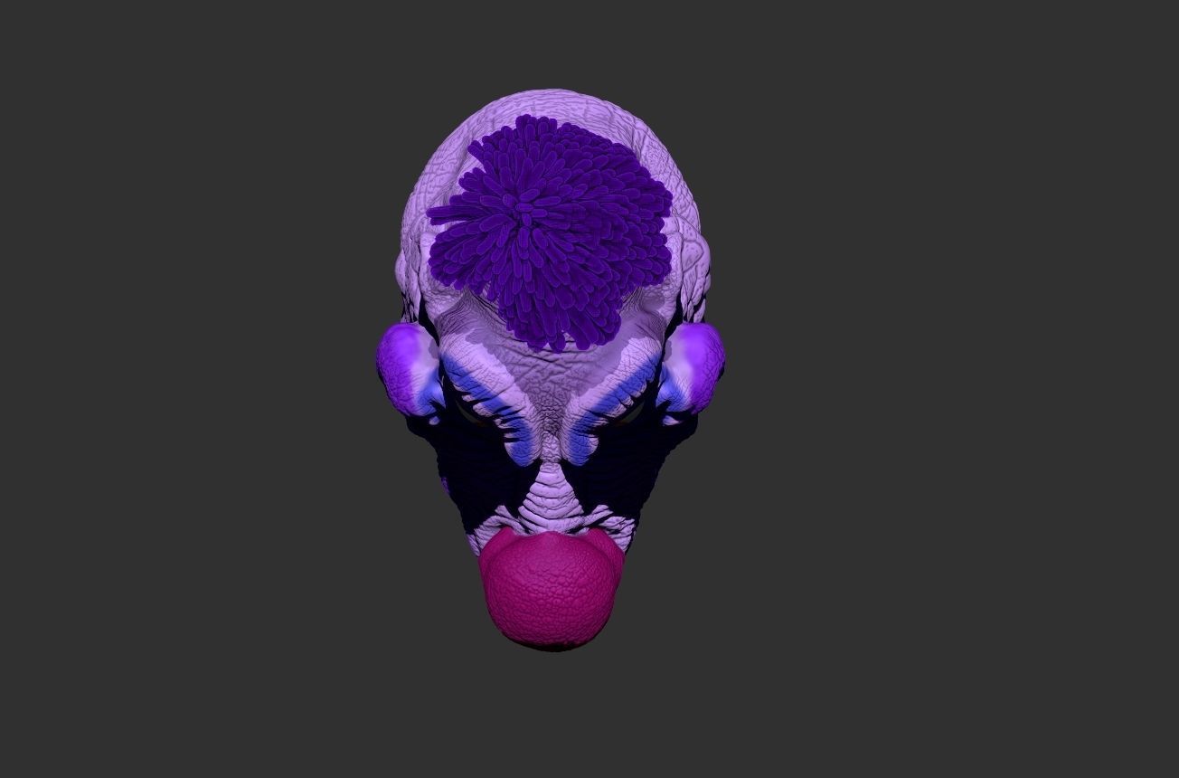 killer clown mask 3D print model_4