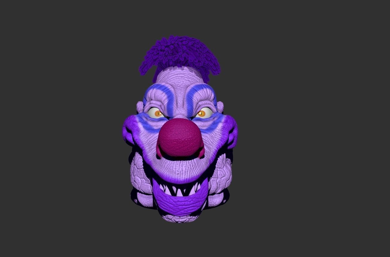 killer clown mask 3D print model_2