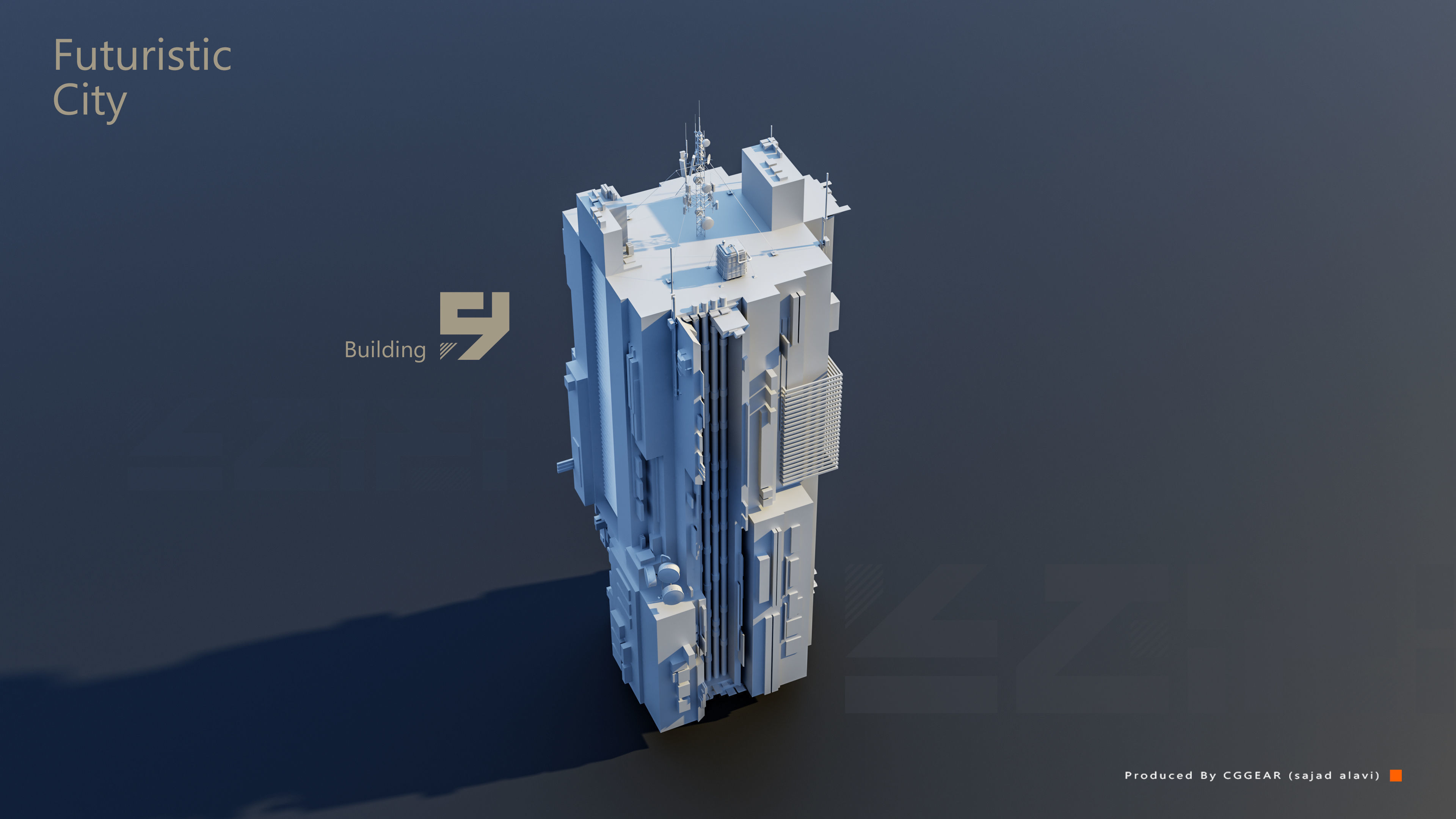 Futuristic City Pack vol 01 3D model_5