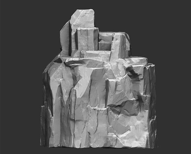 Stone Cliff 3D model