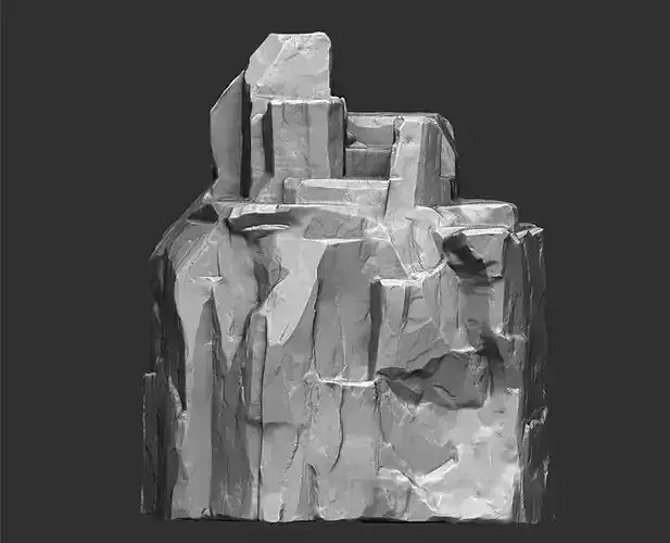 Stone Cliff 3D model