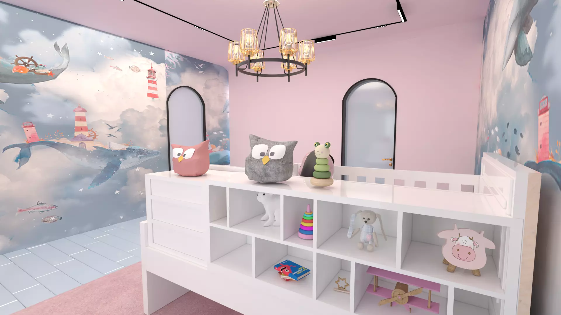 kids bed 3D model_0