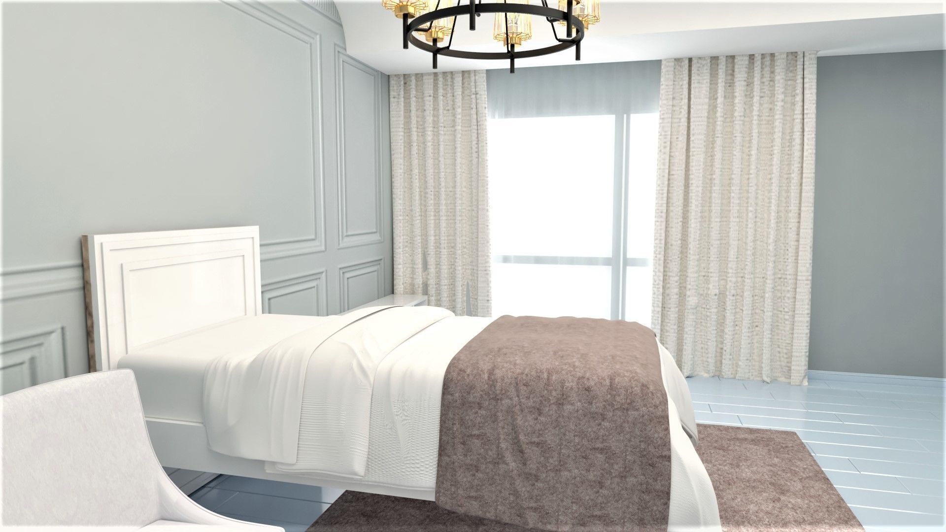 kids bed 3D model_10