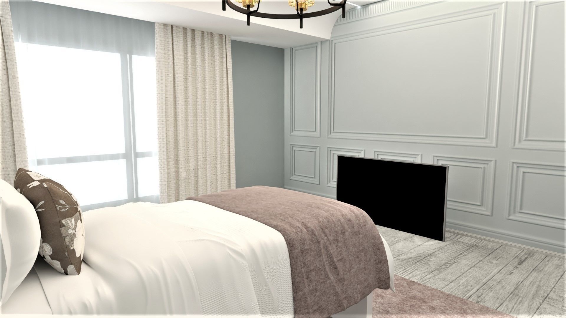 kids bed 3D model_13