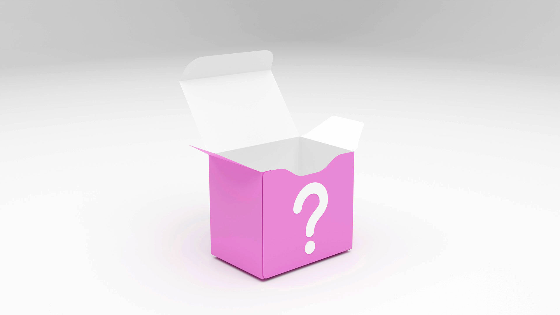 Surprise box package 3d model Low-poly 3D model_4