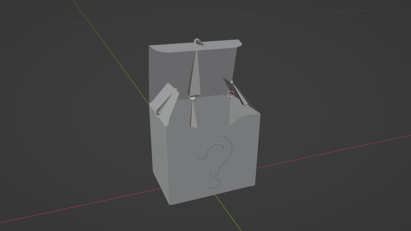 Surprise box package 3d model Low-poly 3D model_22