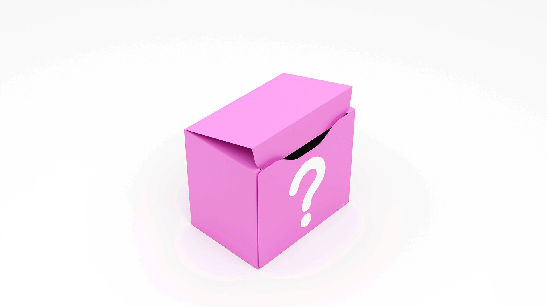 Surprise box package 3d model Low-poly 3D model_9