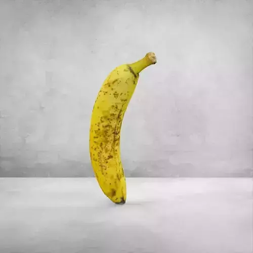 real banana with texture Free 3D model