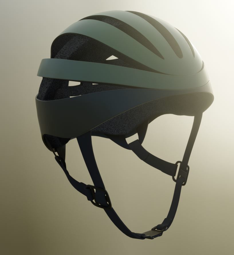 High-Poly Bicycle Helmet 3D model_7