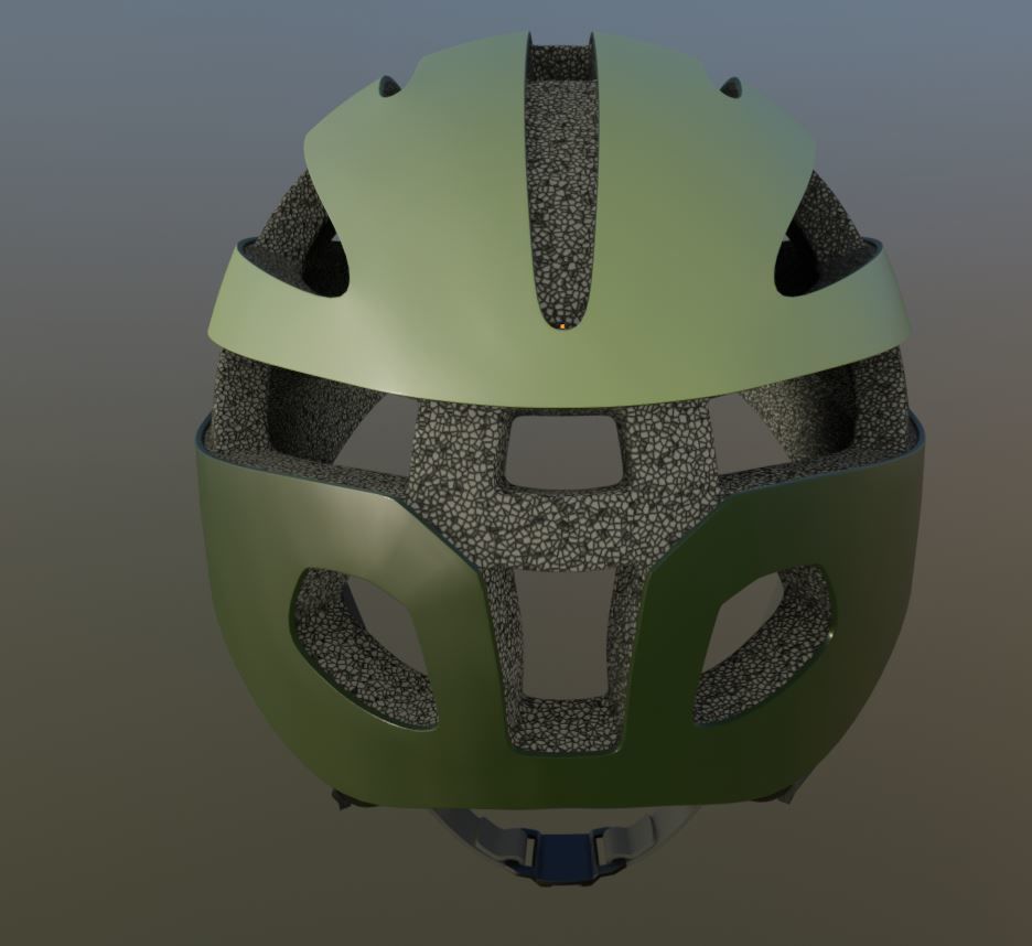 High-Poly Bicycle Helmet 3D model_8