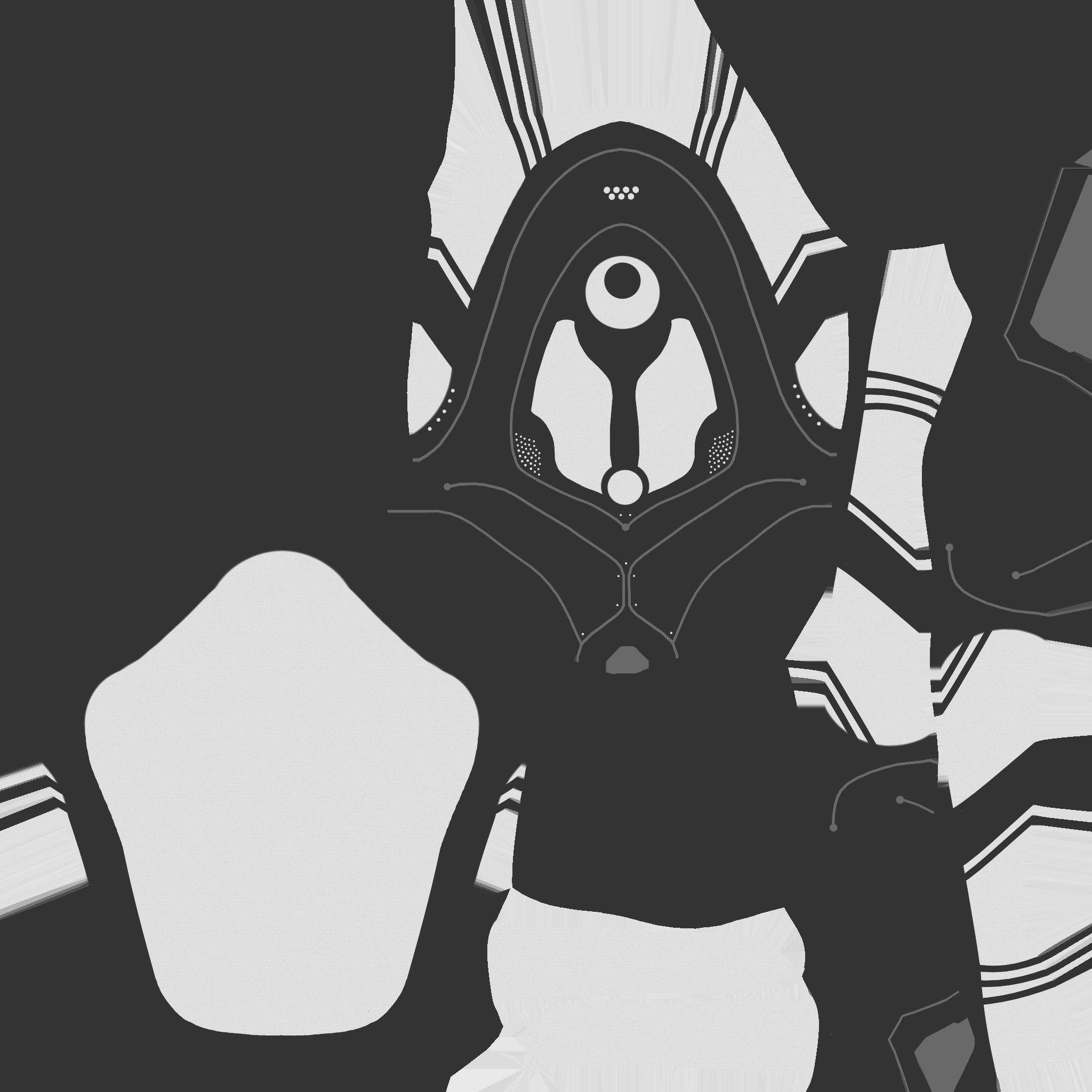 SciFi Backpack H10 Aluminum - Fashion Character Design Low-poly 3D model_24