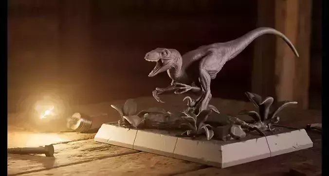 jurassic park velociraptor 3D Print Model