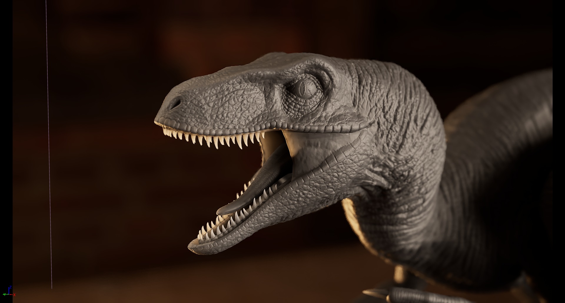 jurassic park velociraptor 3D Print Model 3D print model_1
