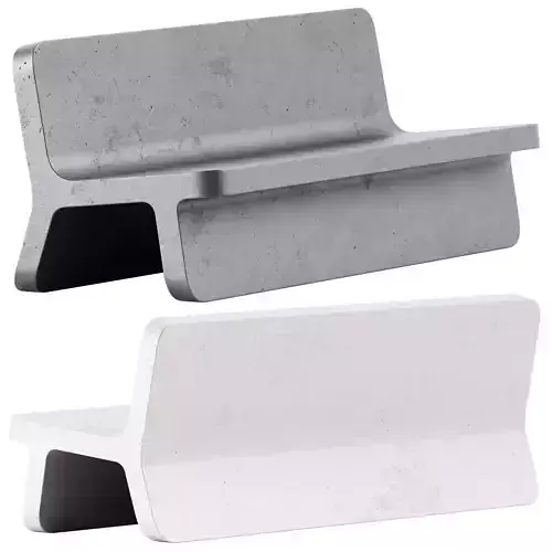 Toecello Bench with back by Cimento