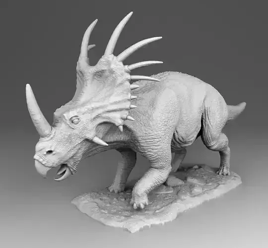 Styracosaurus triceratops dinosaur 3D print model