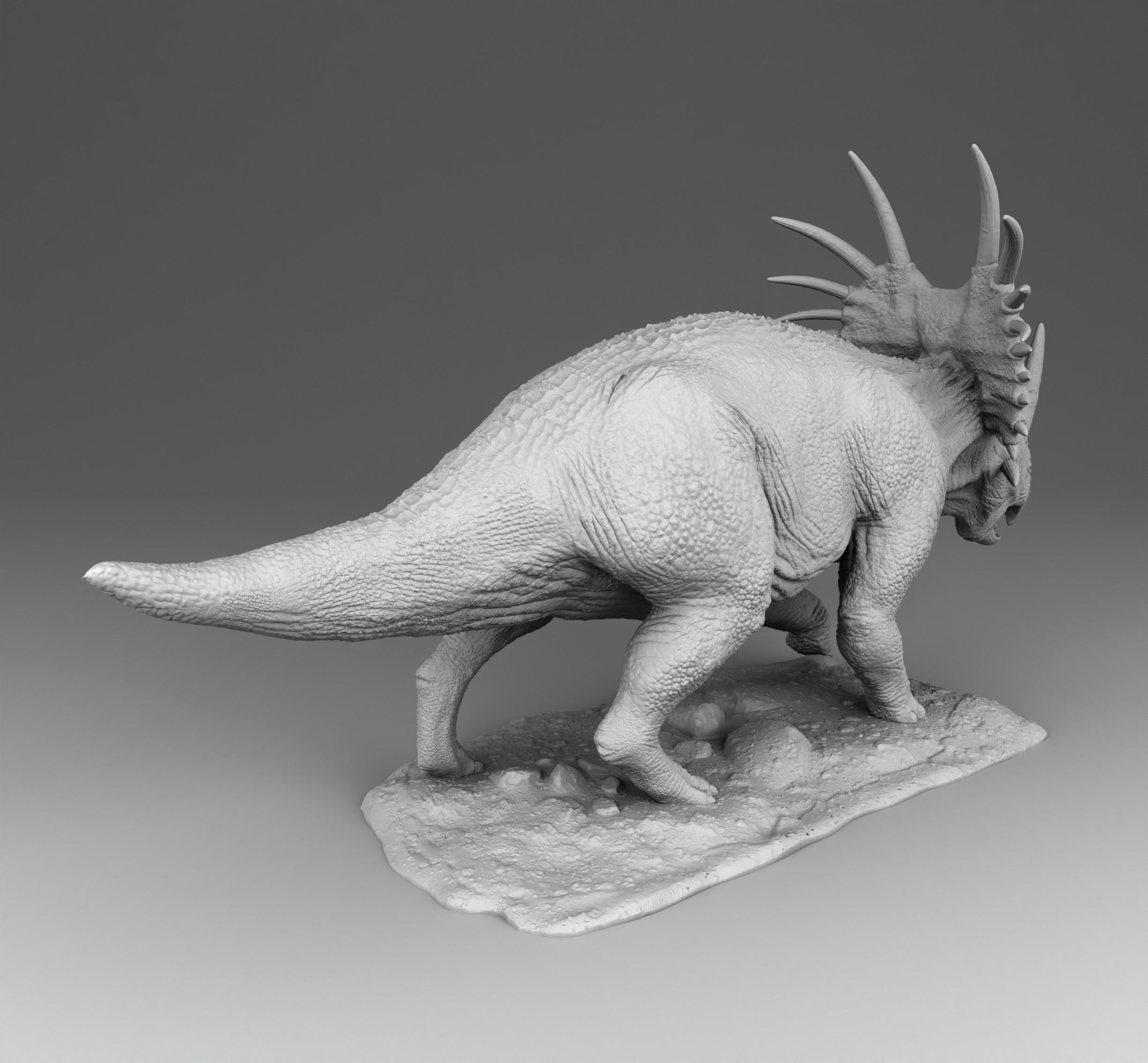 Styracosaurus triceratops dinosaur 3D print model_1