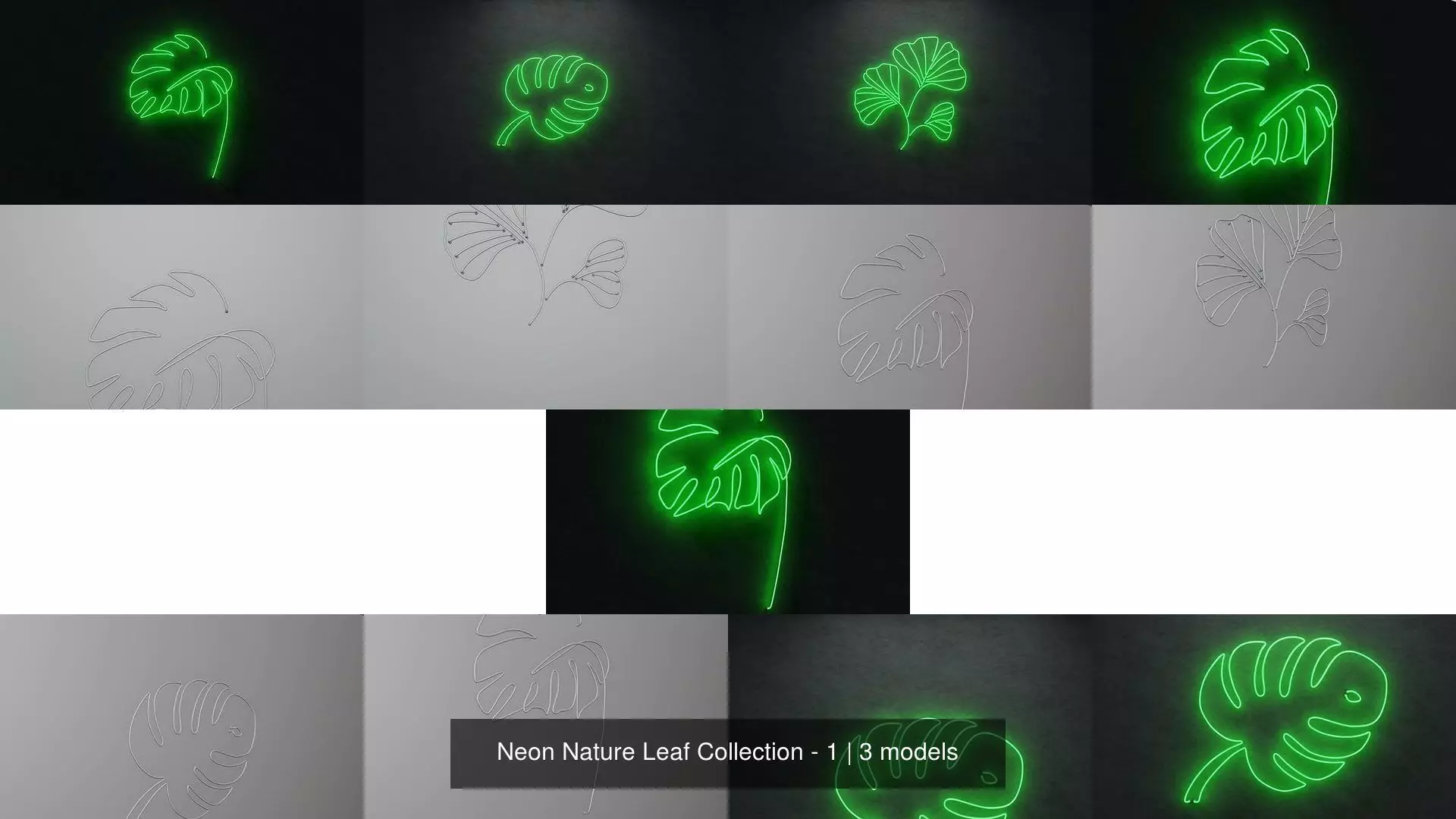 Neon Nature Leaf Collection - 1 _0