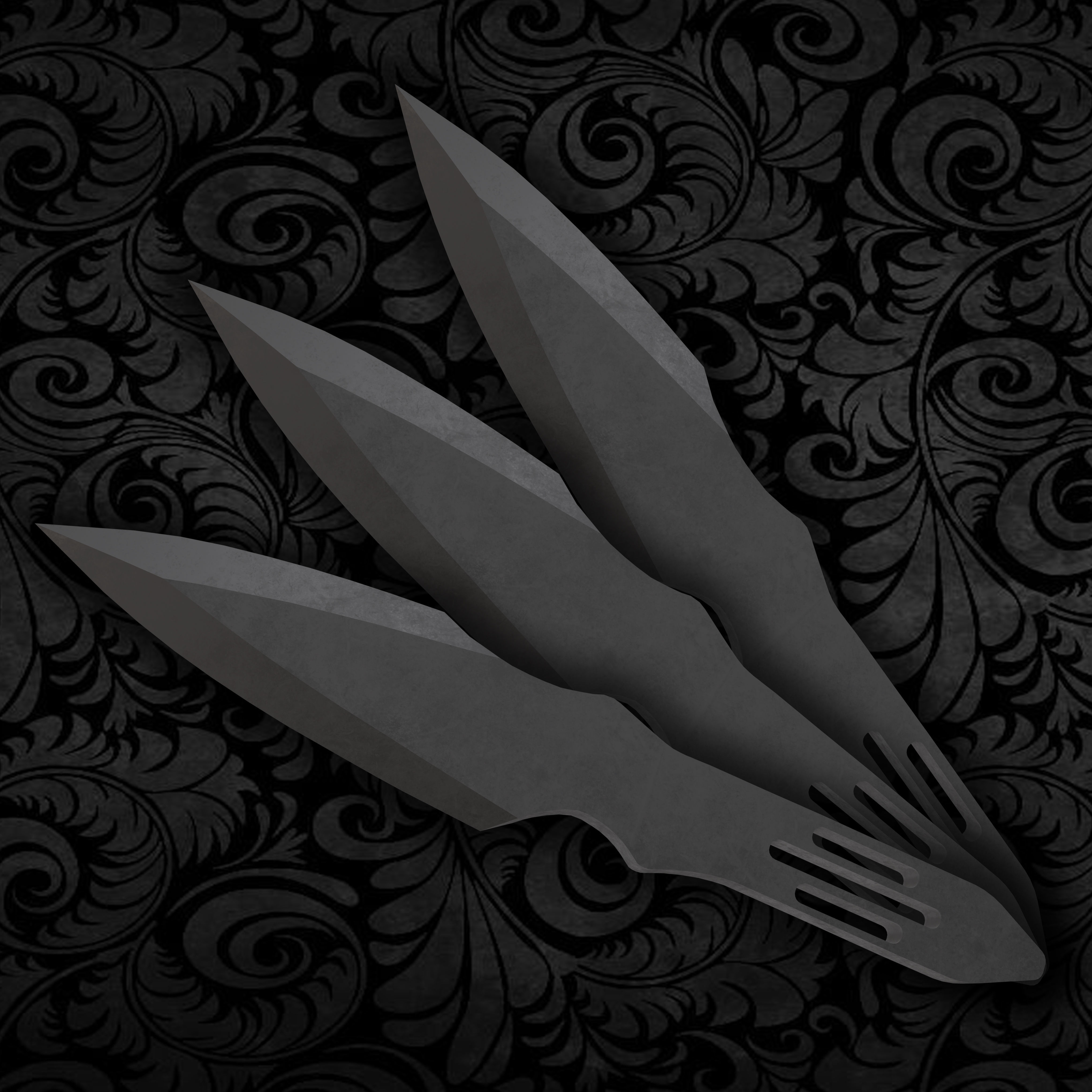 NINJA WEAPONS VOL 3 Low-poly 3D model_1