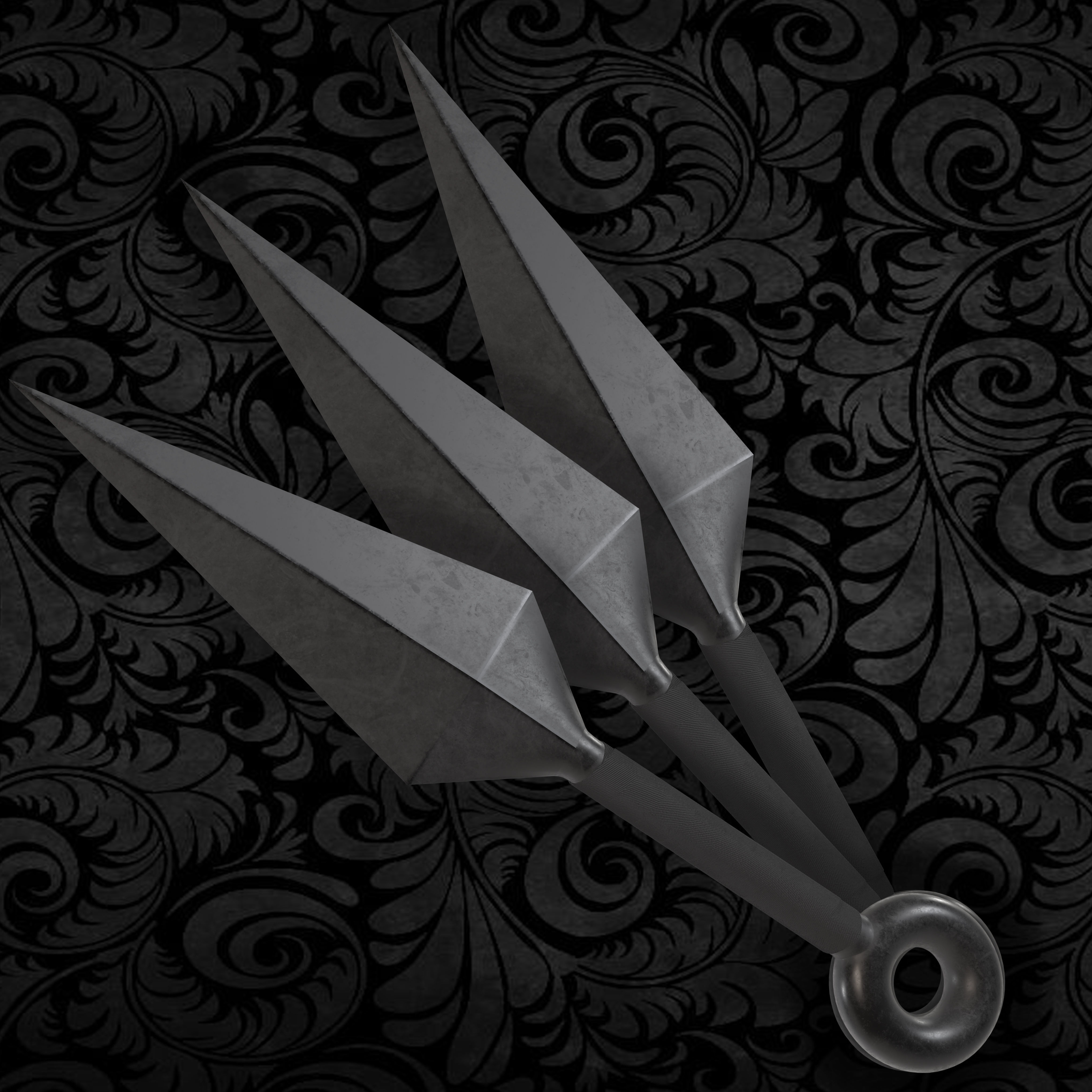 NINJA WEAPONS VOL 3 Low-poly 3D model_2