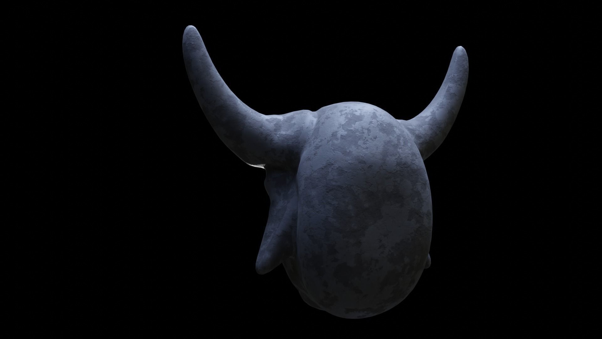 Demon Head Low-poly 3D model_5