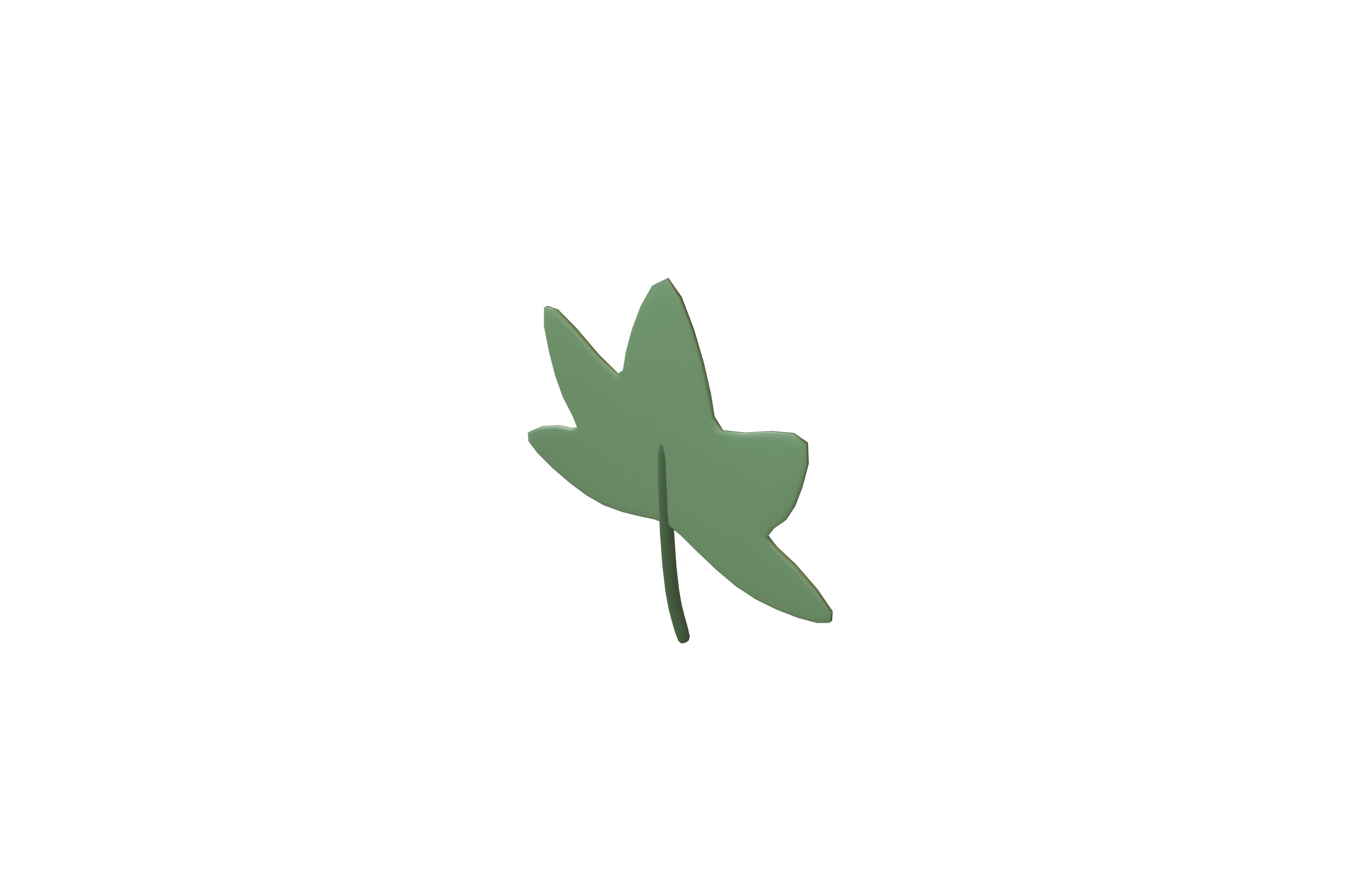 Cartoon Leaf v5 002 Low-poly 3D model_2