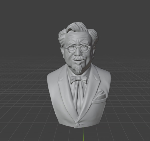 Colonel Sanders 3D print model_18