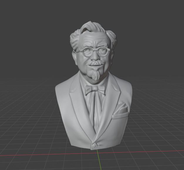 Colonel Sanders 3D print model_8