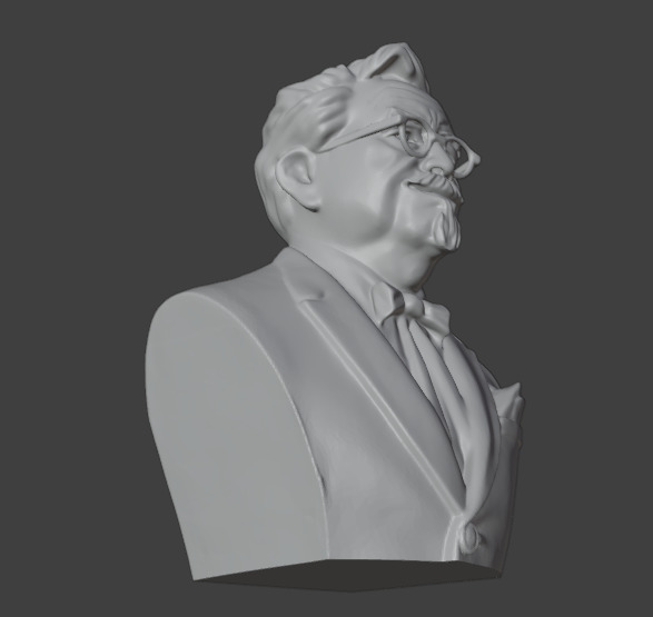 Colonel Sanders 3D print model_21