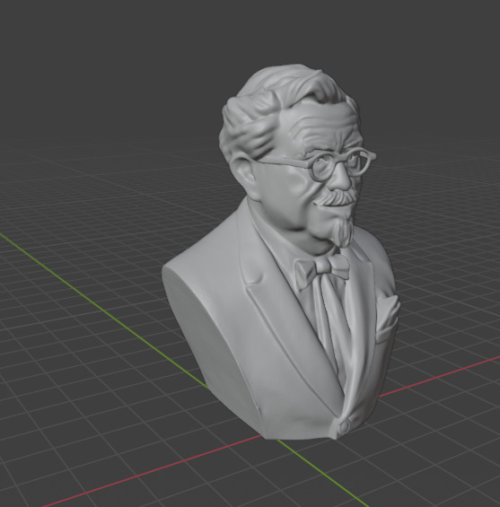 Colonel Sanders 3D print model_19