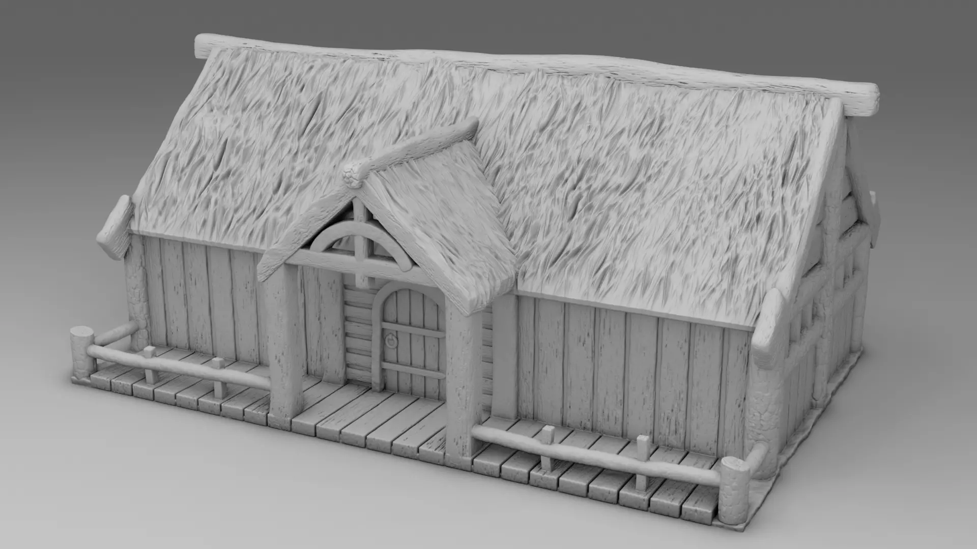 Stylized Village Set 5 model 3D print model_0