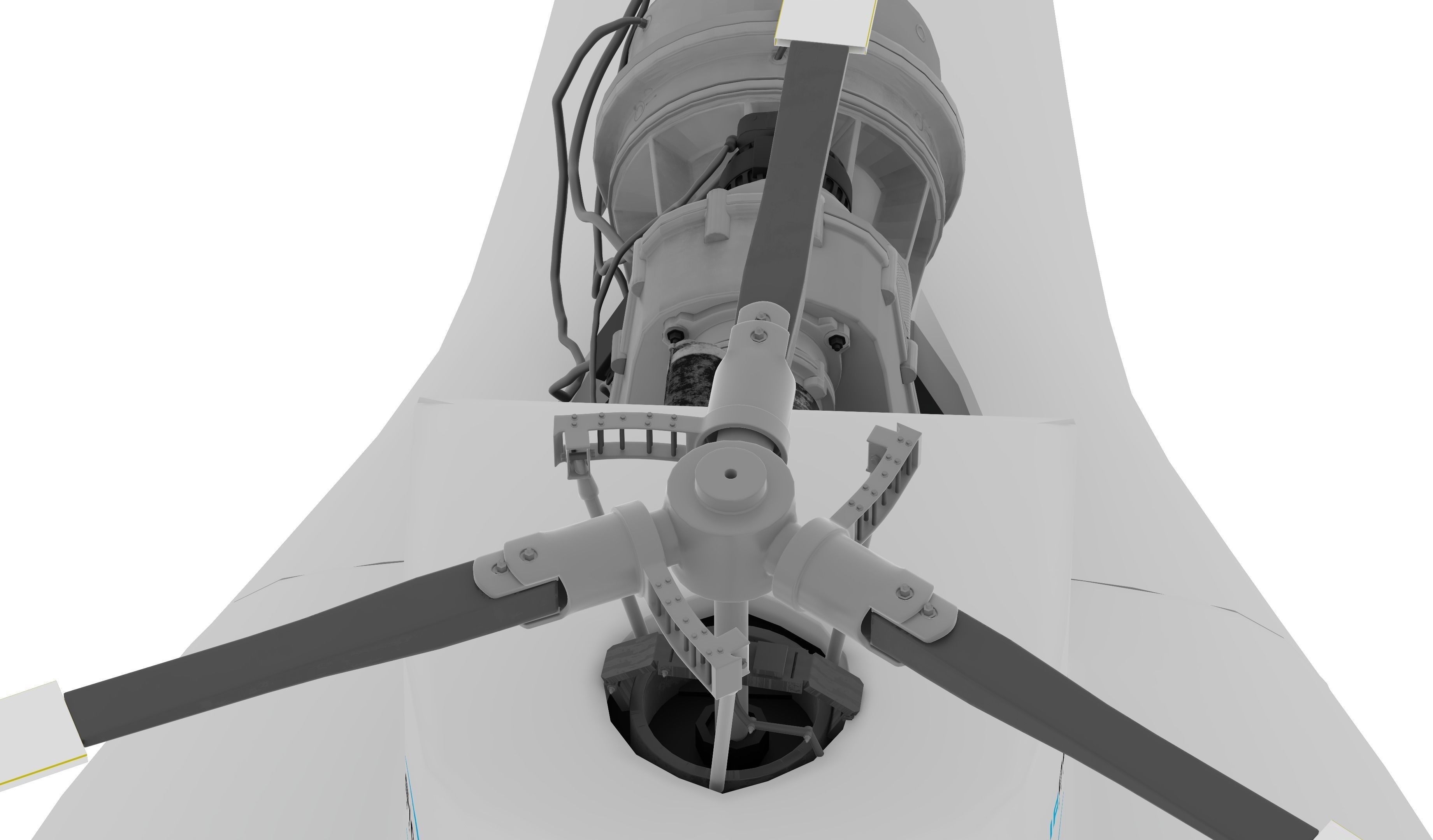 NEW AWESOME HELICOPTER RIGGED Low-poly 3D model_14