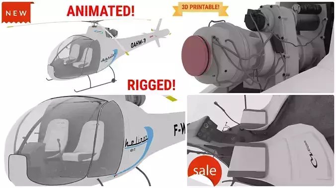 NEW AWESOME HELICOPTER RIGGED 