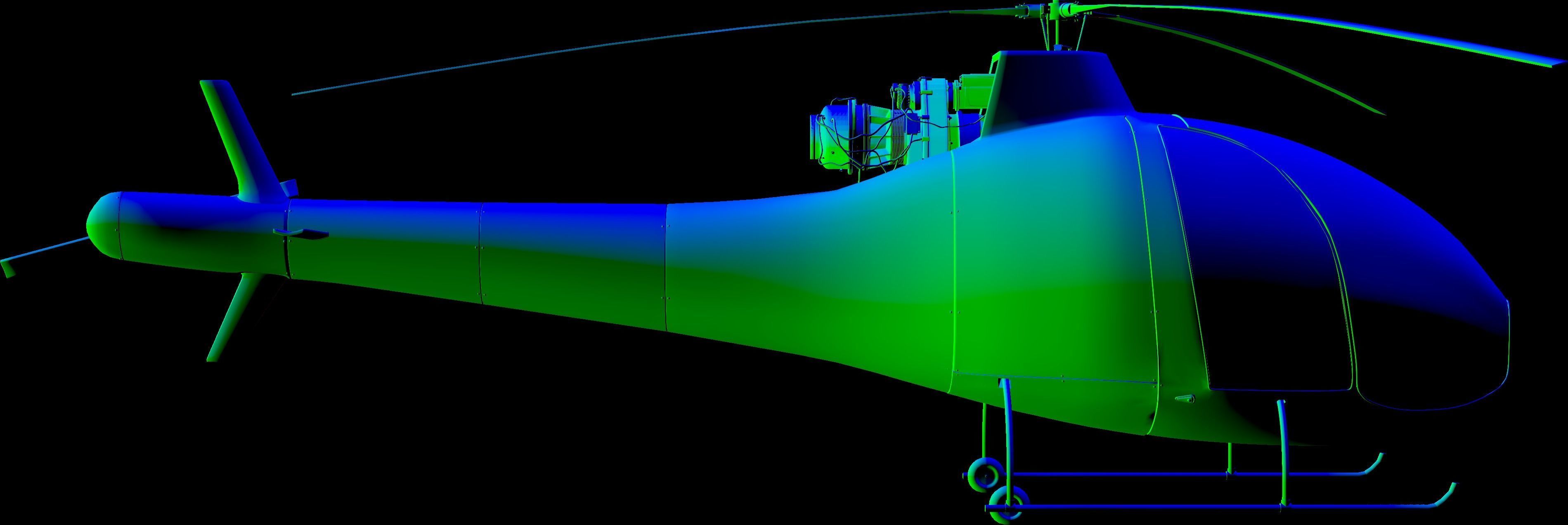 NEW AWESOME HELICOPTER RIGGED Low-poly 3D model_47