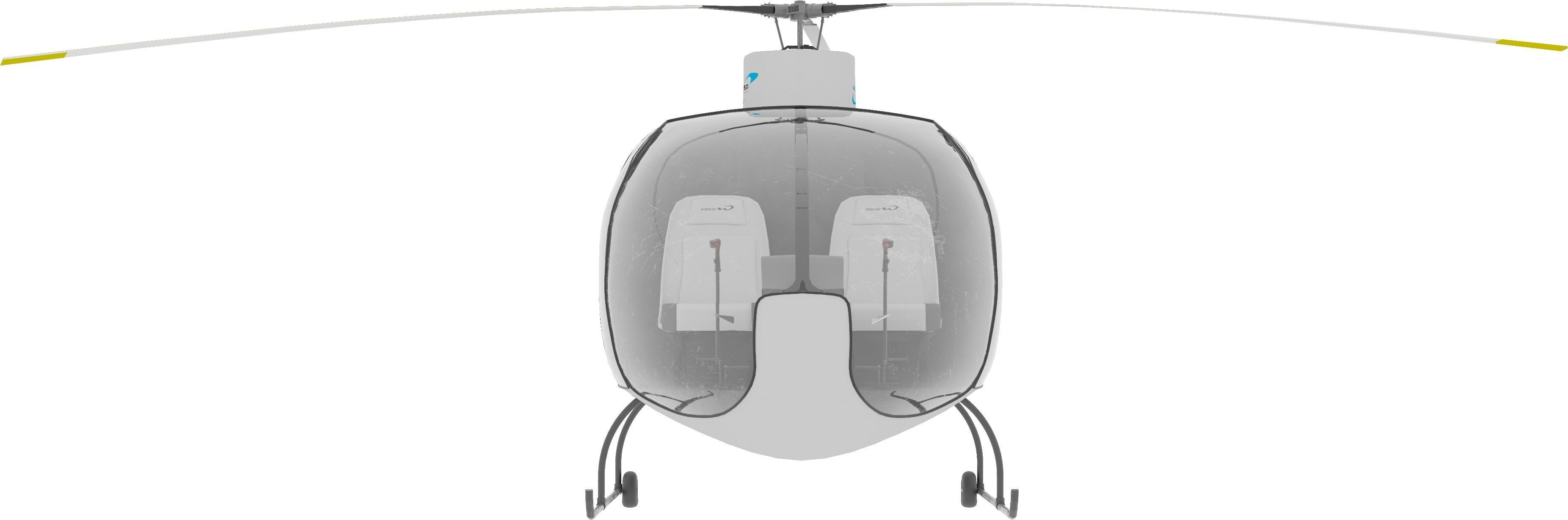 NEW AWESOME HELICOPTER RIGGED Low-poly 3D model_4