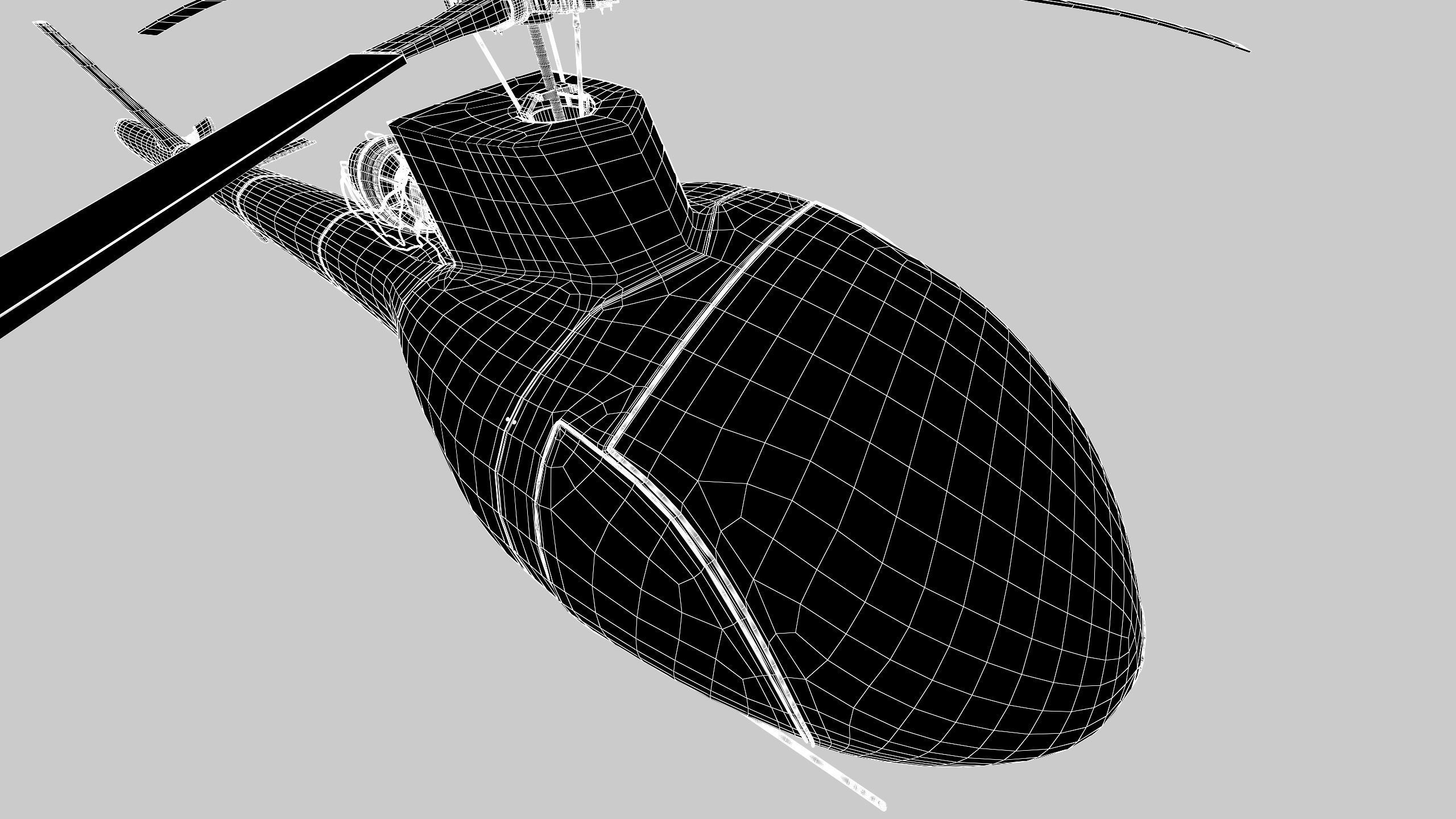 NEW AWESOME HELICOPTER RIGGED Low-poly 3D model_25