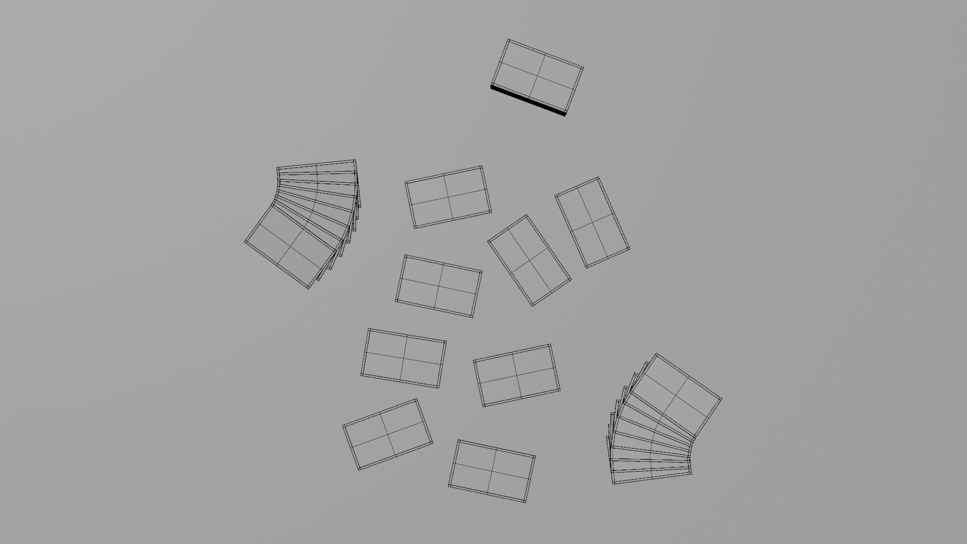 Hanafuda - Flower Cards Low-poly 3D model_6