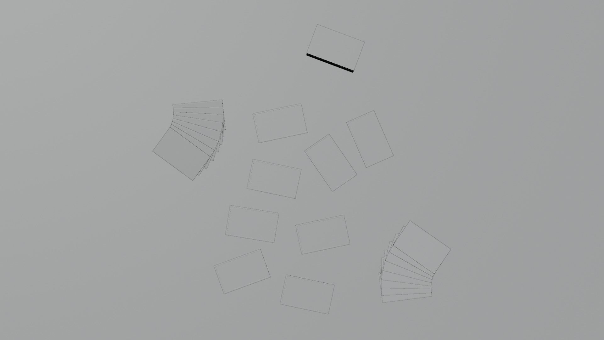 Hanafuda - Flower Cards Low-poly 3D model_5