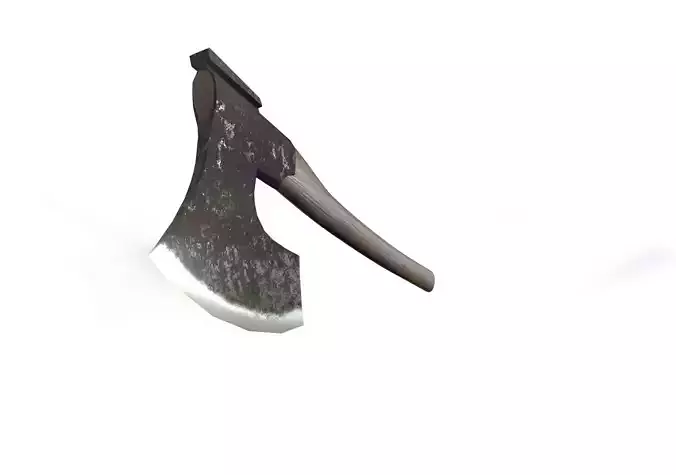 Baltic-Finnish carpenters axe Low-poly 3D model