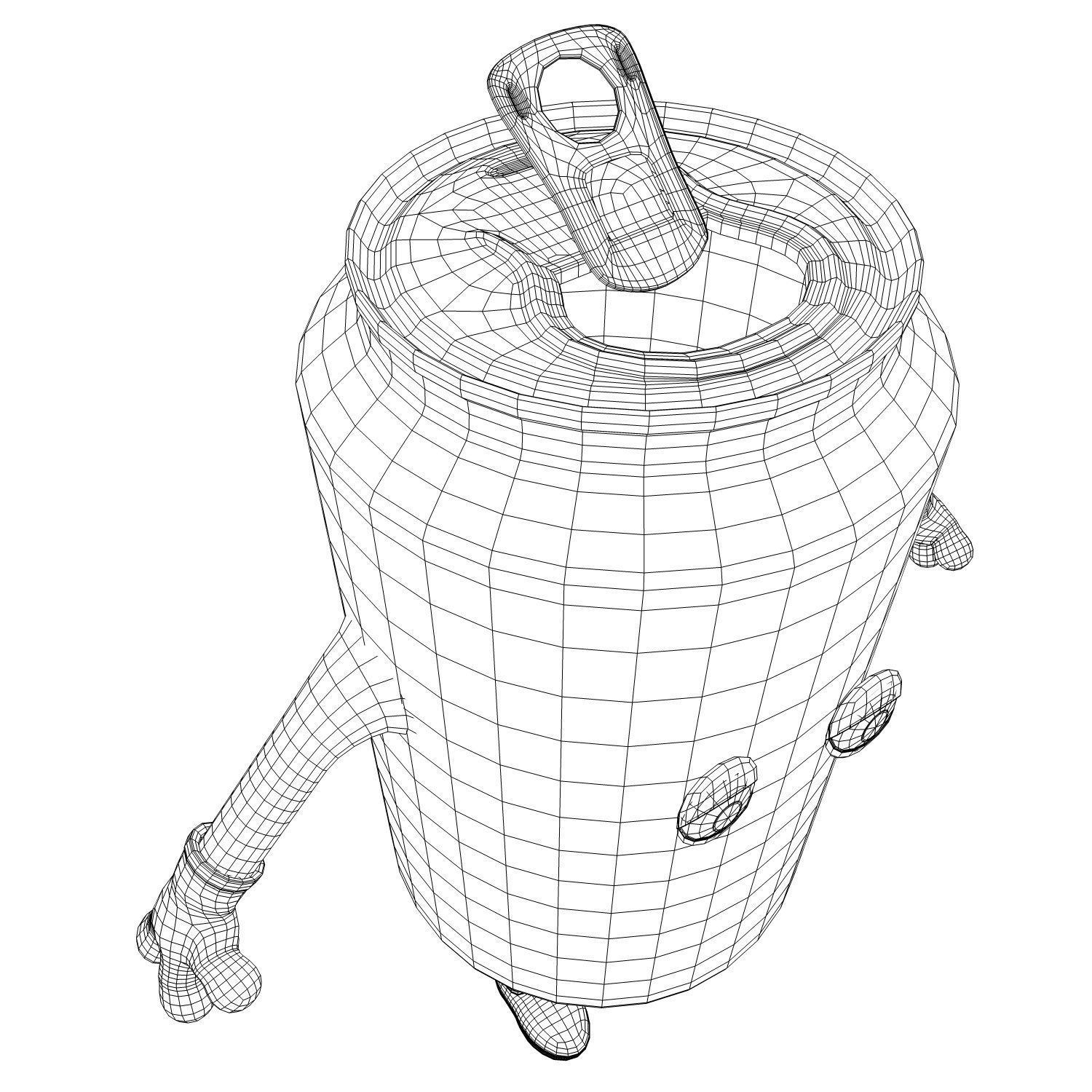 Cartoon Characters 3D model_15