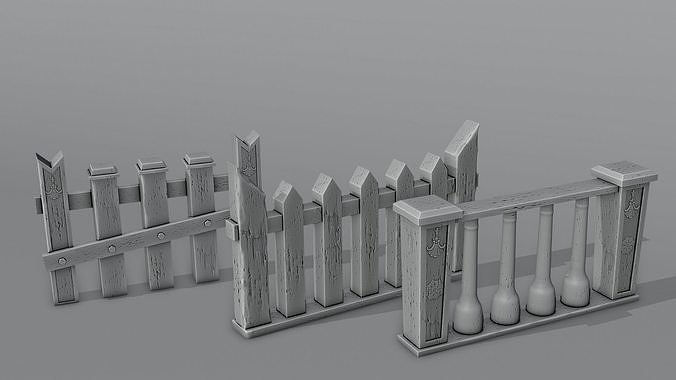 Fence 3 models 3D print model
