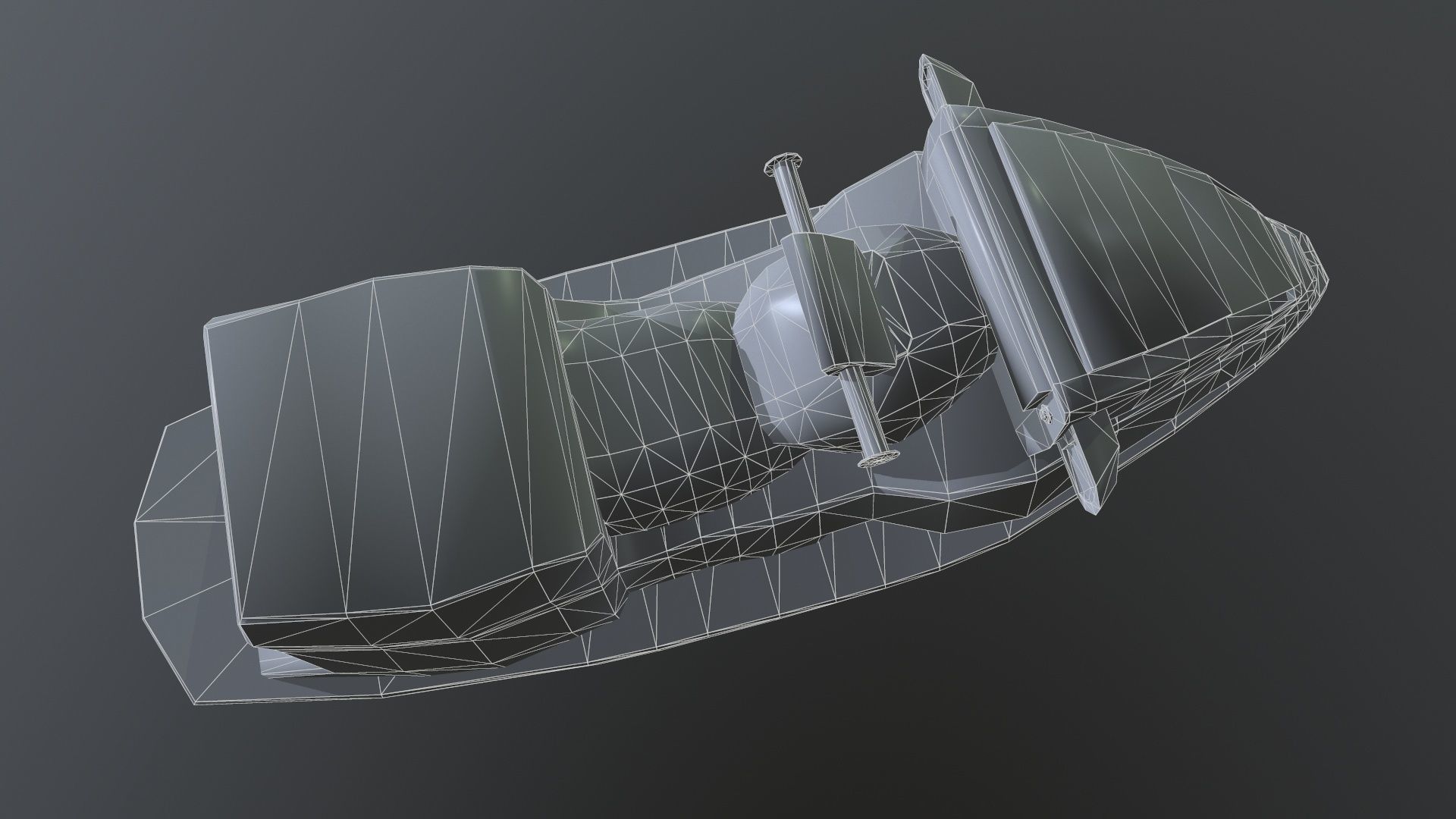 Water Scooter Low-poly 3D model_17