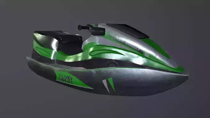 Water Scooter Low-poly 3D model