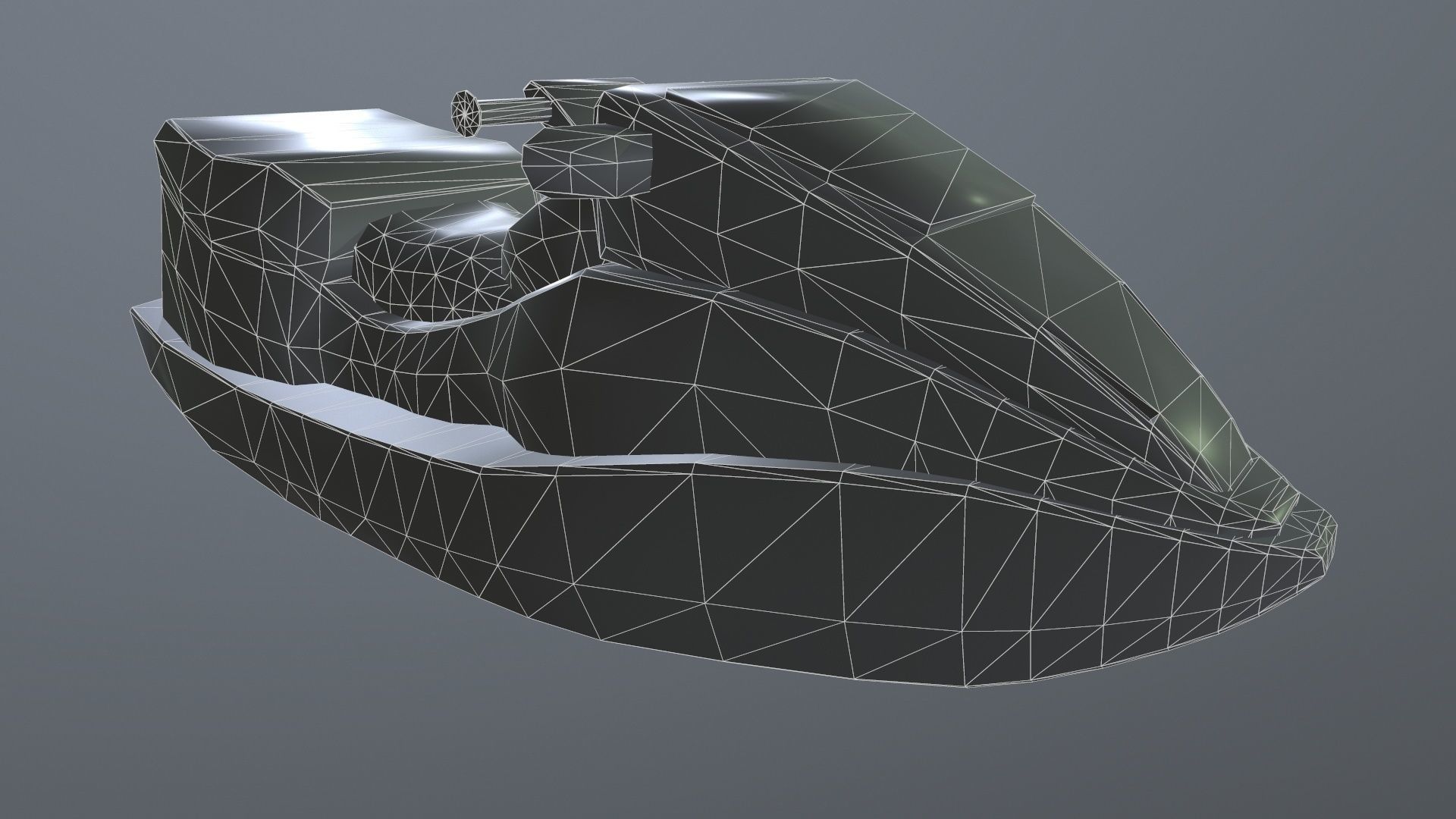 Water Scooter Low-poly 3D model_10