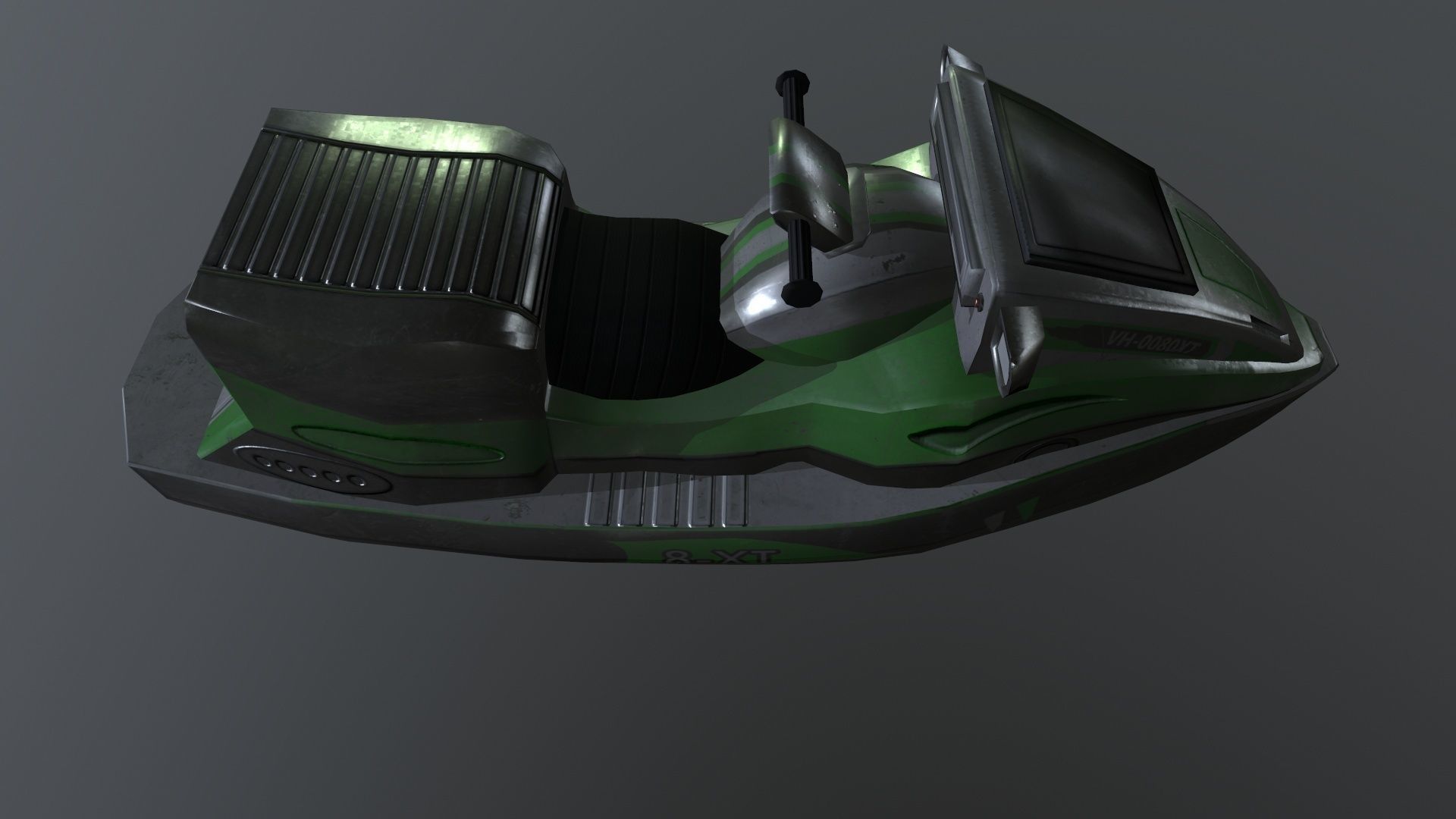 Water Scooter Low-poly 3D model_7